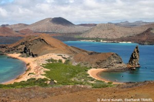 Doppelbucht auf der Galapagos-Insel Bartolomé