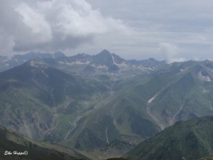 Blick auf die Berge von Pakistan