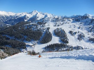 Abfahrt Skigebiet Zillertal