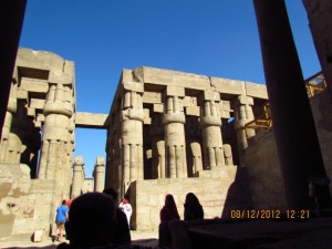 Luxor Tempel Besucher