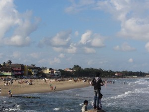 Blick auf Mamallapuram