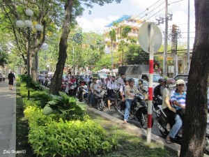 Mopeds sind die häufigsten Verkehrsmittel in Vietnam