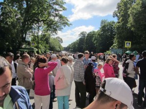 Besucher in Zarskoje Selo