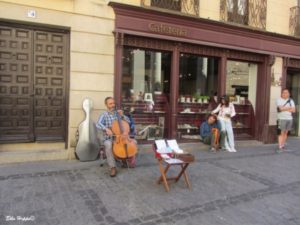 Strassenmusiker in Toledo